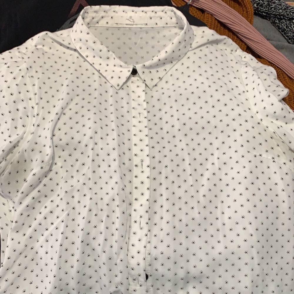 White Vans Button Up
